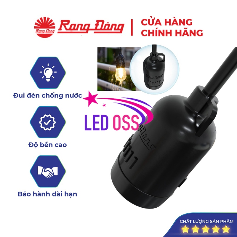 Đui đèn Rạng Đông chống nước E27 IP54