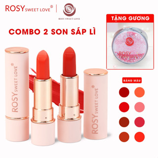 Combo 2 Son Lì Rosy Sweet Love Màu Tuỳ Chọn Dạng Thỏi Chính Hãng 