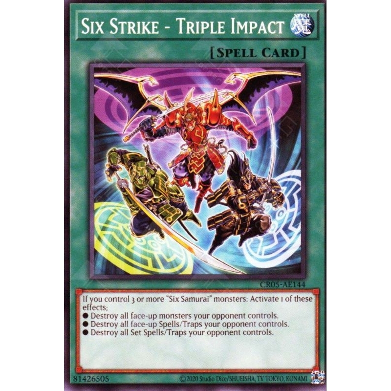 Lá bài Six Strike - Triple Impact (AE) | Common | TeemoStore