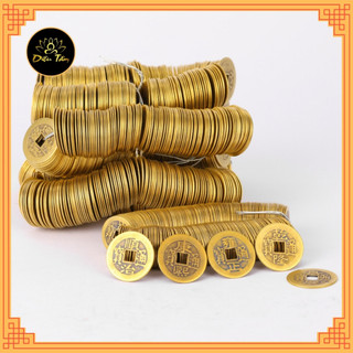 Combo 100 đồng xu phong thủy may mắn