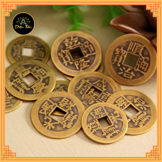 Combo 100 đồng xu phong thủy may mắn