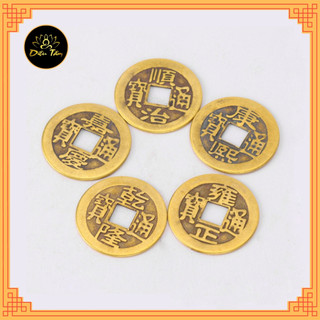 Combo 100 đồng xu phong thủy may mắn
