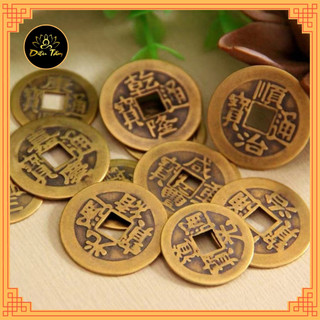 100 đồng xu phong thủy may mắn