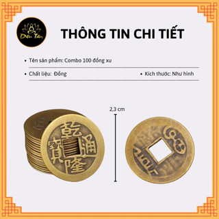 100 đồng xu phong thủy may mắn
