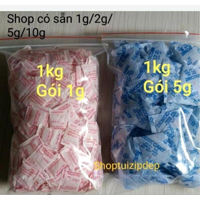 1kg gói hút ẩm chống ẩm: 1g/2g/5g/10g/20g/50g/100g/200g/1000g (Hạt chống ẩm)