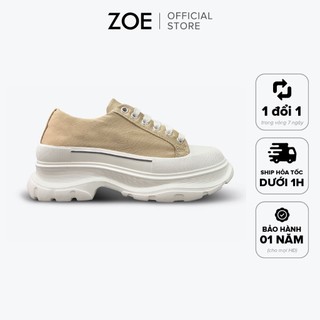  Giày sneaker chunky nữ đế dày 6cm tăng chiều cao - Màu Creamy 