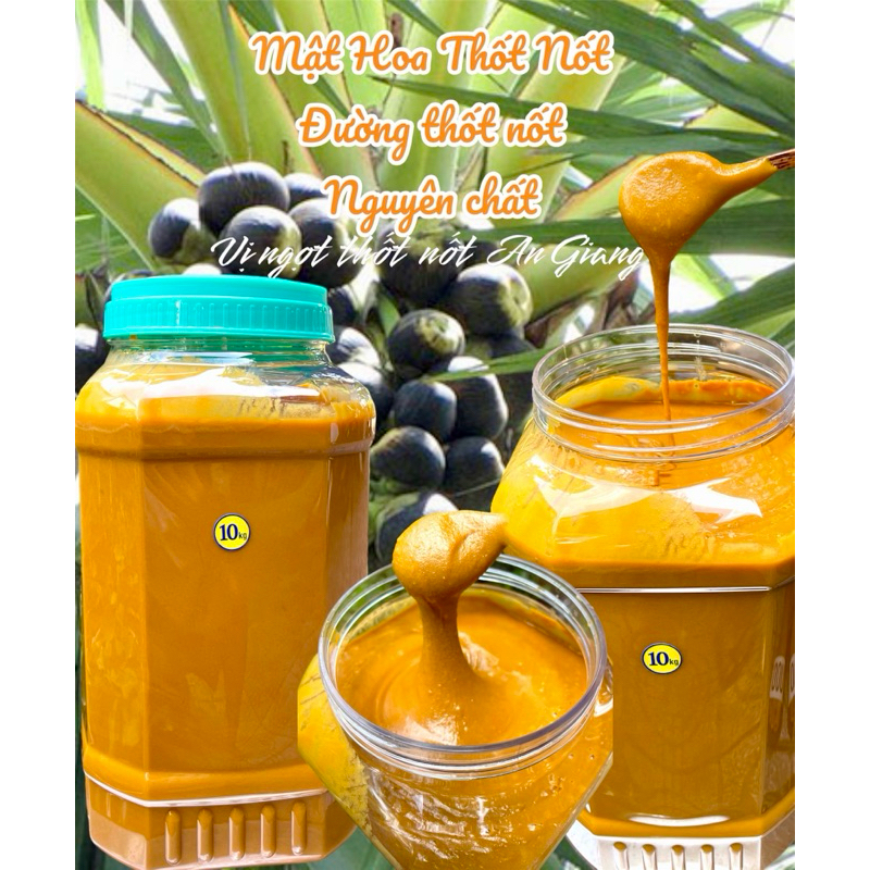 Đường thốt nốt nguyên chất- Hộp 10kg - Đường mềm dẻo, thơm ngon