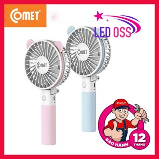 Quạt mini Cầm Tay tích điện sạc pin Comet CRF0803 3W, nhỏ gọn, có thể gấp lại