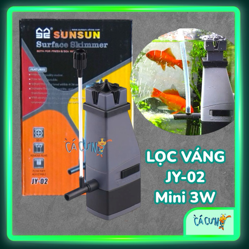 Lọc váng hồ cá SunSun JY-02 - Lọc hút mặt bể cá cảnh (Hàng Công Ty)