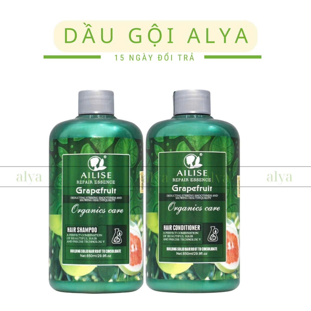 Dầu Gội Xả Bưởi ALise Grapefruit 850ml Giảm Rụng, Nhanh Mọc, Giảm Khô Xơ Hư Tổn