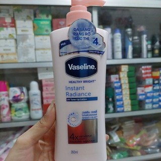 Sữa dưỡng thể Vaseline Trắng da tức thì chai 350ml