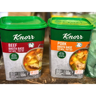 Súp Nền Thịt Bò, Thịt Heo Knorr 1.5kg mẫu mới