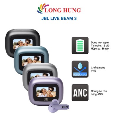 Tai nghe Bluetooth True Wireless JBL Live Beam 3 - Hàng chính hãng
