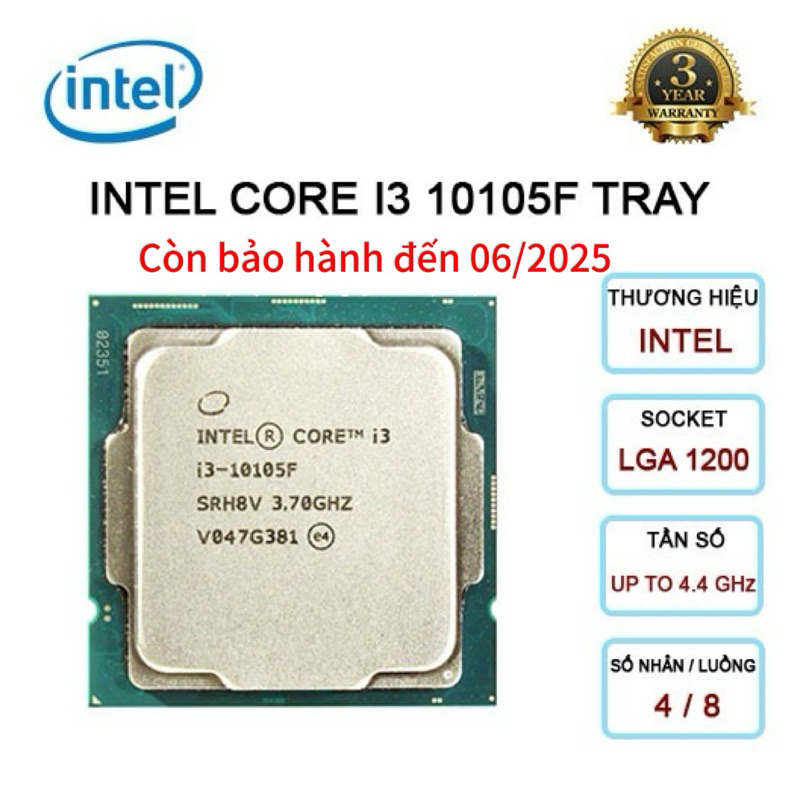 Thanh lý Combo main Asus Prime H510M-K + i3 10105F Tray còn bảo hành đến 06/2025