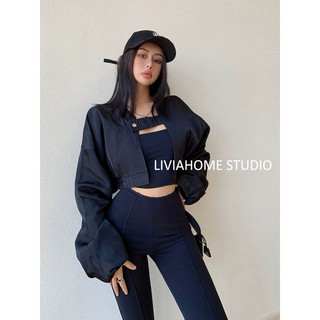 Áo khoác bomber dáng croptop( hàng có sẵn )
