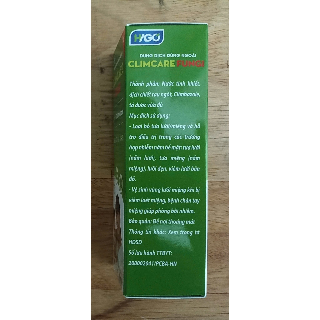 Dung Dịch Climcare Fungi - Hỗ trợ điều trị tưa lưỡi, viêm lưỡi bản đồ, nấm lưỡi, nấm miệng họng