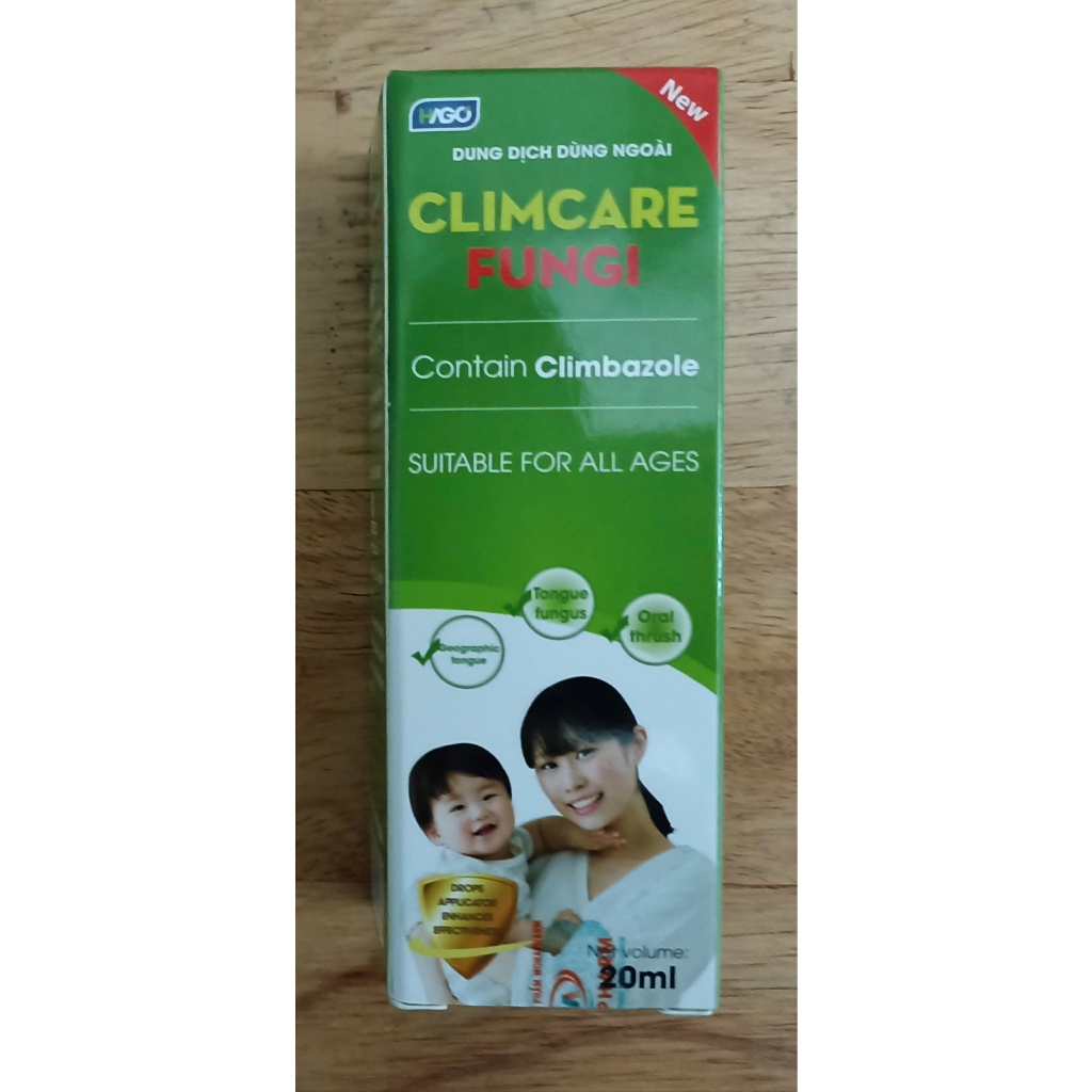 Dung Dịch Climcare Fungi - Hỗ trợ điều trị tưa lưỡi, viêm lưỡi bản đồ, nấm lưỡi, nấm miệng họng