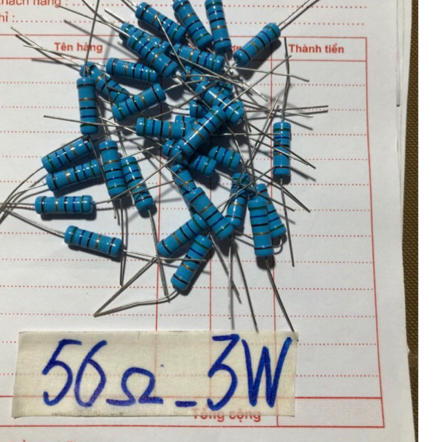 20   con   điện   trở   mầu    56 ôm    3W