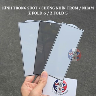 Kính cường lực màn hình trong suốt / chống nhìn trộm / nhám cho Galaxy Z Fold 6 / Z Fold 5 (màn nhỏ)