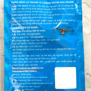 Phân bón vi lượng COMBI CHELATE THAILAND (gói 25g)