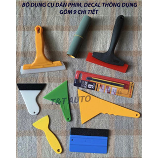 Bộ dụng cụ dán phim cách nhiệt decal ô tô chất lượng 9 chi tiết.