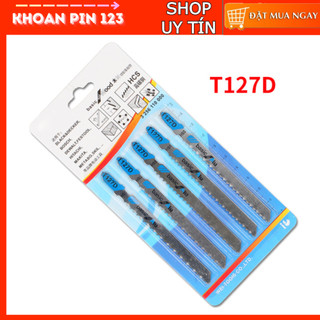   Bộ 5 chiếc  Lưỡi cưa lọng T127D chất liệu thép gió HSS 