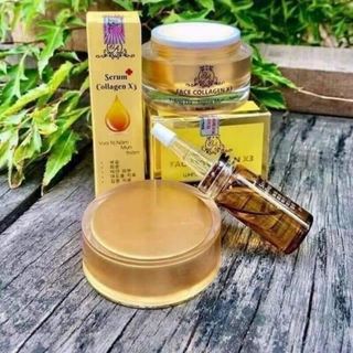 Combo Kem Face Collagen X3 + Serum X3 Đông Anh