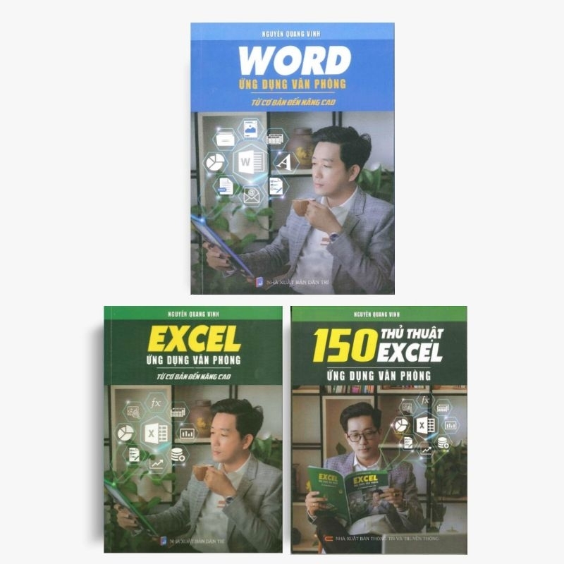 Combo 3 Cuốn Excel Ứng Dụng Văn Phòng, Word Ứng Dụng Văn Phòng & 150 Thủ Thuật Excel Ứng Dụng Văn Ph