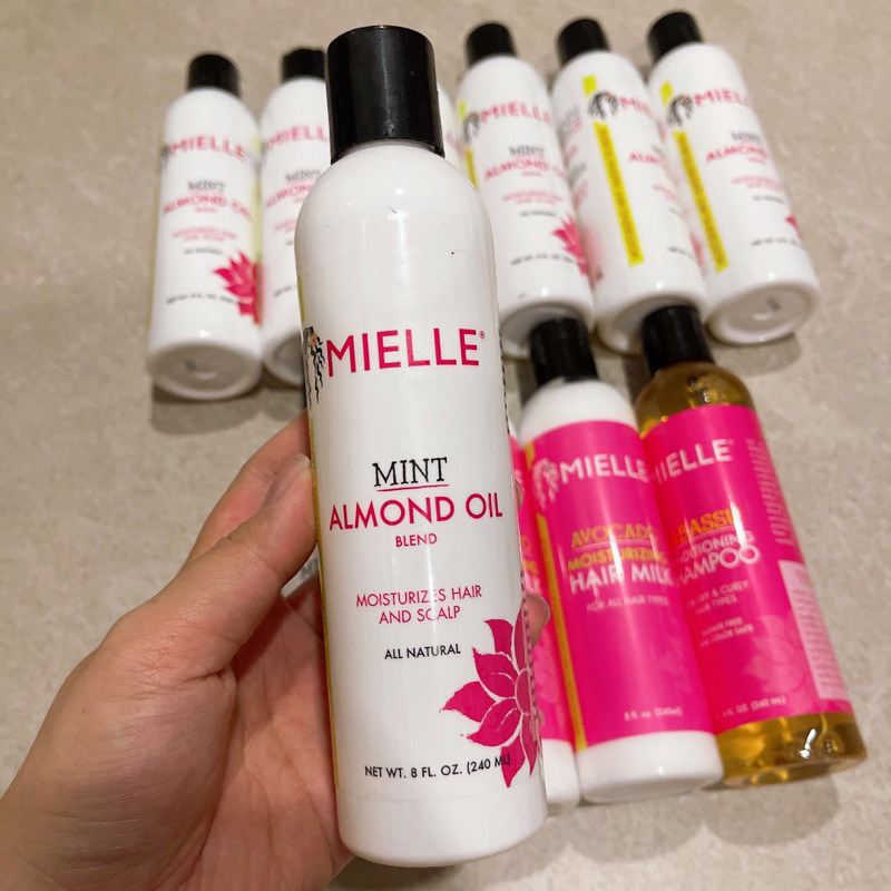 Dầu hạnh nhân bạc hà Mielle Organics Mielle Organics Mint Almond Oil cho tóc và da đầu khỏe mạnh 240