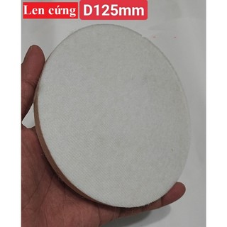 len cứng (dán vào bánh chà đánh bóng thô)