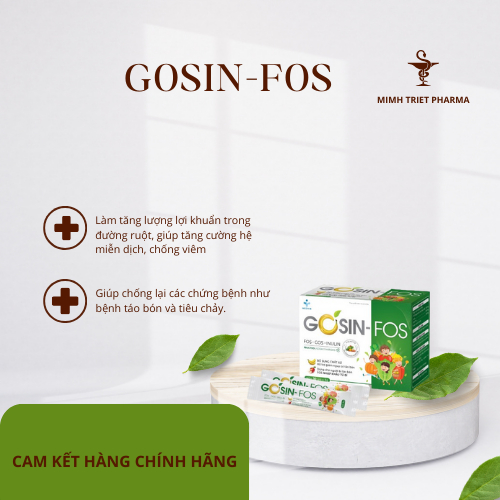 GOSIN-FOS - Bổ sung chất xơ, giảm nguy cơ táo bón