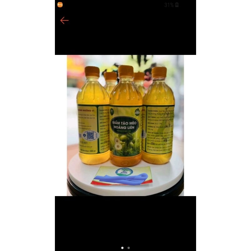 giấm táo mèo 500ml