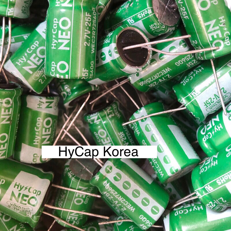Siêu tụ điện 25F 2.7V HyCap Korea. Vinatech Hycap NEO WEC2R725660G 2.7V 25F