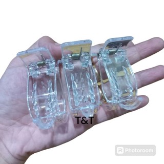 Combo 12 cái Kẹp tóc 3 răng trong suốt