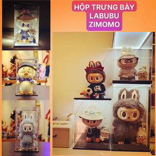 Hộp Mô Hình LABUBU - ZIMOMO - UPSET DUCK- Hộp Trưng Bày Mô Hình  BEAR BRICK Có Gắn Led