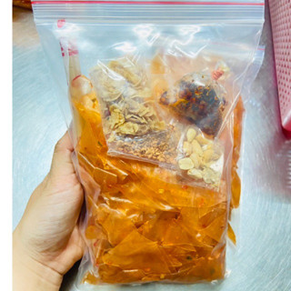 Bánh tráng đỏ dẻo hành phi túi zip khổng lồ - Nguyệt Như