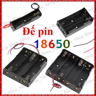 Đế gắn pin 18650 nối tiếp/song song có dây Đế lò xo 1cell/2cell/3cell/4cell lithium li-ion