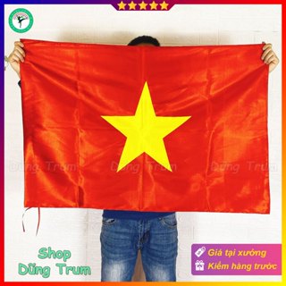Cờ Tổ Quốc vải Sa Tanh chịu nắng mưa đầy đủ kích thước