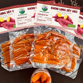 Khoai lang sấy dẻo nguyên củ không đường Mangline Farm 1Kg (4 gói 250g) ăn kiêng giữ dáng mềm dẻo thơm ngon ăn là ghiền