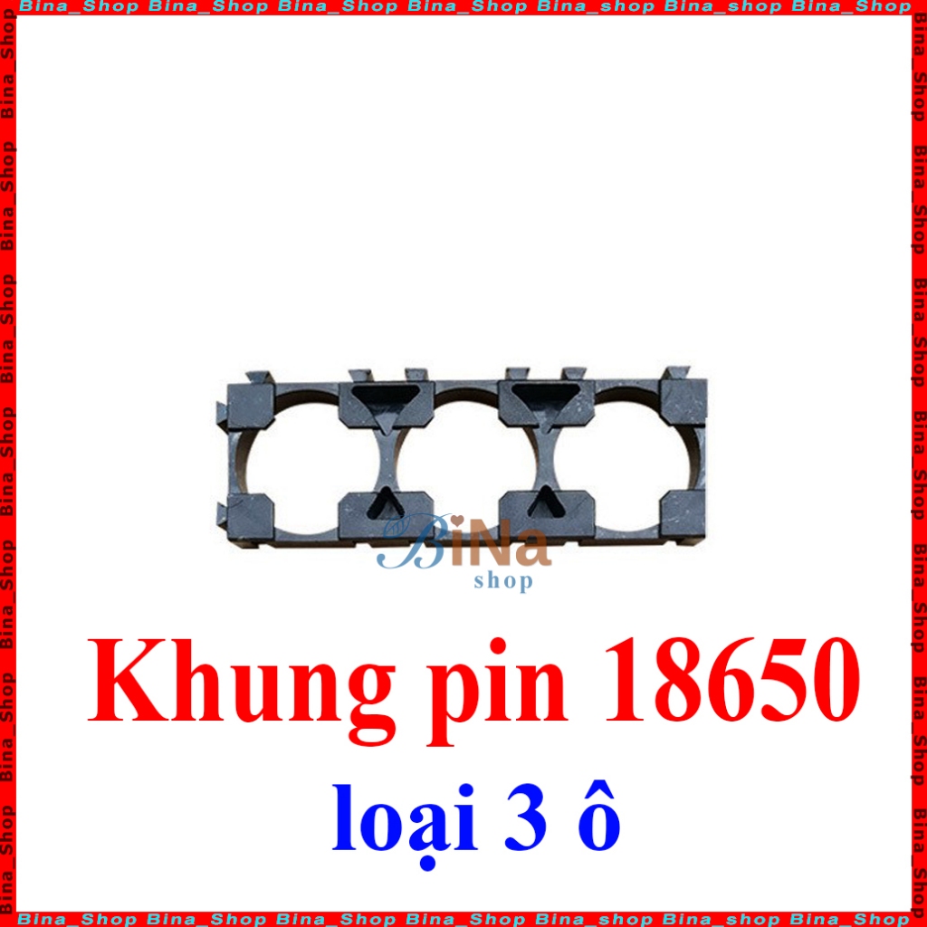 Khung gắn pin 18650 loại 3 cell Khay giá đỡ 3 cell pin 18650 3S 12v tiện dụng