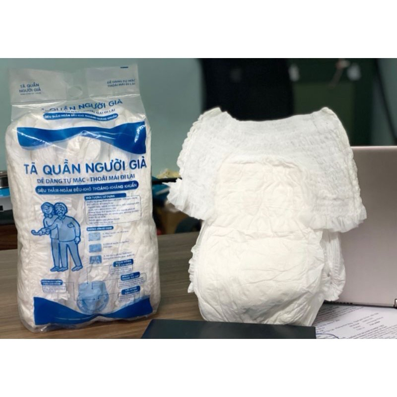 tã/bỉm quần người già-người lớn:ML-8 miếng(50-80kg)