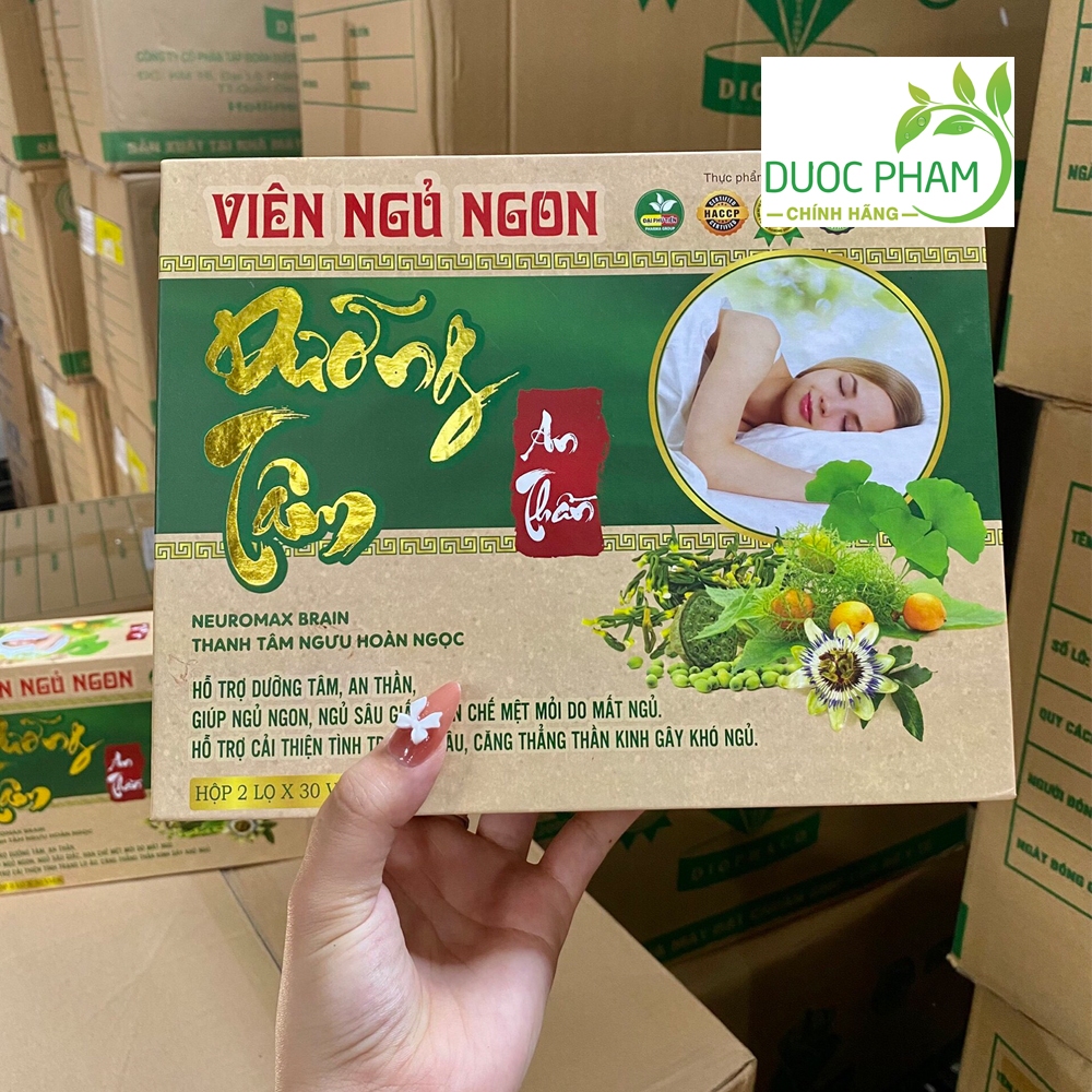 SET 2 lọ Viên ngủ ngon dưỡng tâm an thần bồi dưỡng cơ thể giúp ăn ngon ngủ sâu giấc