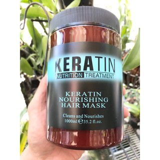 Kem ủ tóc (Hấp dầu KERATIN) Ủ tóc cũng cấp dưỡng chất KERATIN COLLAGEN 1000ml( Hủ nâu)