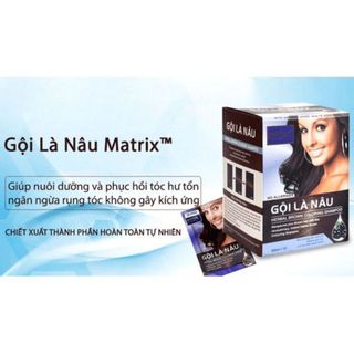 ( Lẻ 1 gói ) Dầu gội nhuộm tóc -  gội là nâu Matrix