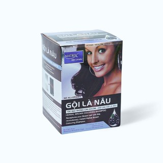 ( Lẻ 1 gói ) Dầu gội nhuộm tóc -  gội là nâu Matrix