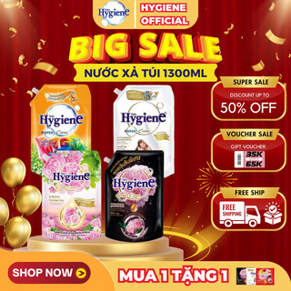 Nước xả vải Hygiene Expert Care đậm đặc lưu hương, lan tỏa yêu thương dung tích túi 1300ml