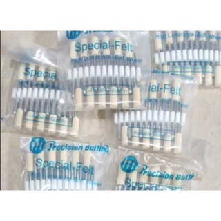 Đầu len cứng đánh bóng / nỉ đánh bóng cán 3mm (combo 3 cái)