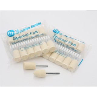 Đầu len cứng đánh bóng / nỉ đánh bóng cán 3mm (combo 3 cái)