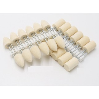 Đầu len cứng đánh bóng / nỉ đánh bóng cán 3mm (combo 3 cái)