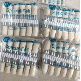 Đầu len cứng đánh bóng / nỉ đánh bóng cán 3mm (combo 3 cái)